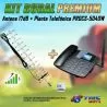 Kit Rural Antena Amplificadora de señal Yagi 17 Db Y Celular De Mesa Teléfono ProElectronic Procs-5040w
