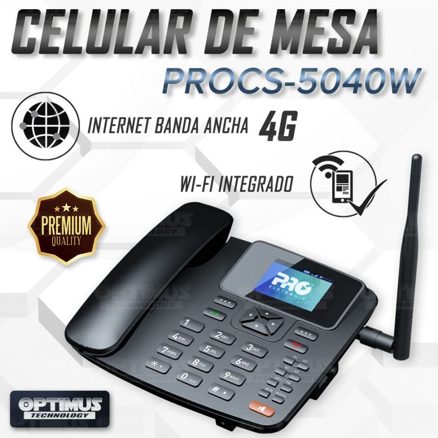 Kit Rural Antena Amplificadora de señal Road Minipro 60 Db Y Celular De Mesa Teléfono ProElectronic Procs-5040w