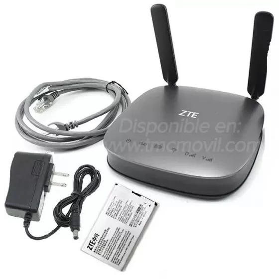 ZTE MF275R - Modem de Internet Simcard 4GLTE 2G 3G - Libre Todo Operador  + x2 Antenas Omnidireccionales 5dBi