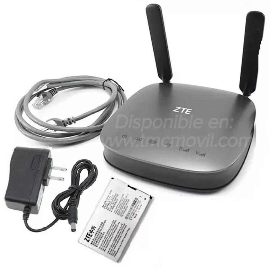 ZTE MF275R - Modem de Internet Simcard 4GLTE 2G 3G - Libre Todo Operador  + x2 Antenas Omnidireccionales 5dBi