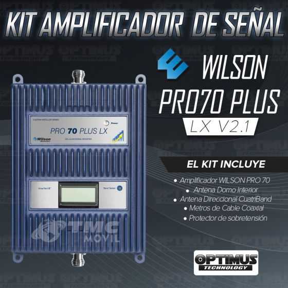 KIT Amplificador de señal WilsonPro 70 Plus LX - Versión 2.1