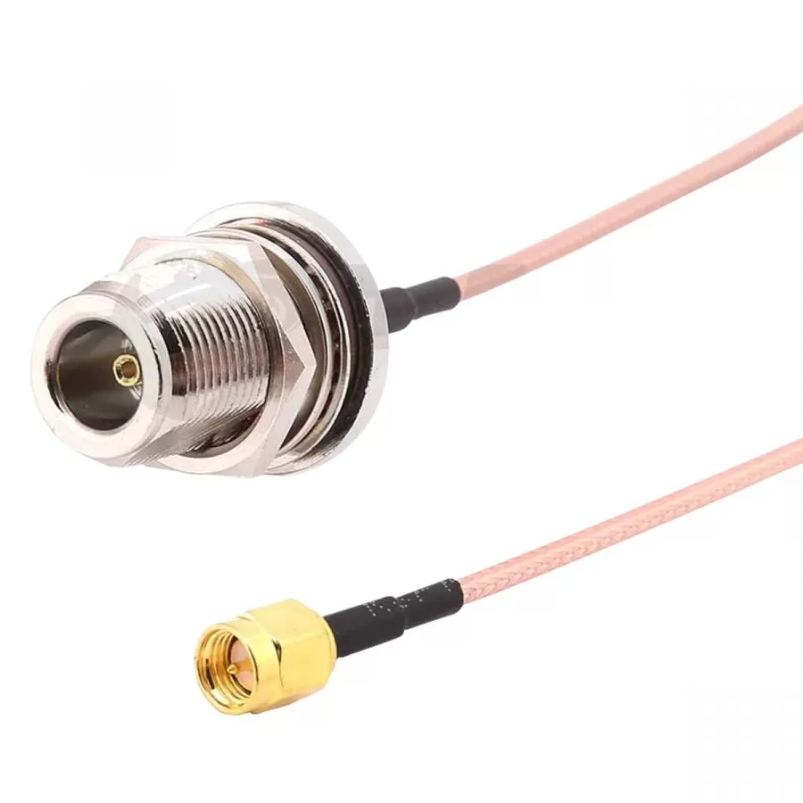 TMC MÓVIL Conector PIGTAIL N Hembra a SMA Macho ( N Female a SMA Male ) cable oxigenado 25cm