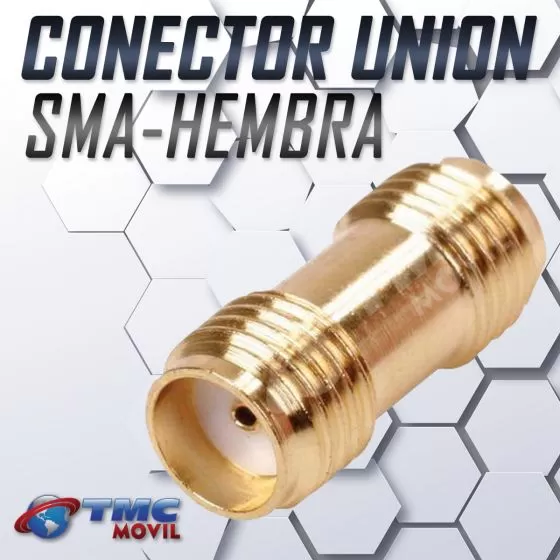 TMC MÓVIL Conector Unión SMA Hembra (SMA Female)