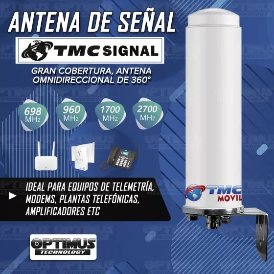 Antena de señal Omnidireccional TMC SIGNAL SC-295W Enrutador Planta telefónica Amplificador