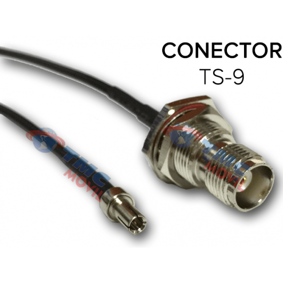 Conector Pigtail TS-9 Macho a TNC Hembra