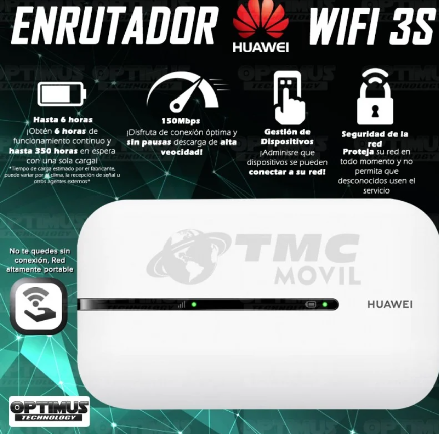 Modem Wifi Huawei E5576-508 Mifi Wifi 3s Simcard Libre Todo Operador | Homologado LATAM