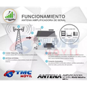 ANTENA AMPLIFICADORA DE SEÑAL ROAD X PRO 60DBS