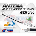 ANTENA YAGI TASKER 40DB + 10M CABLE RG6 PPC BELDEN CONECTOR F