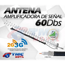 ANTENA YAGI TASKER 60DB + 10M CABLE RG6 PPC BELDEN CONECTOR F