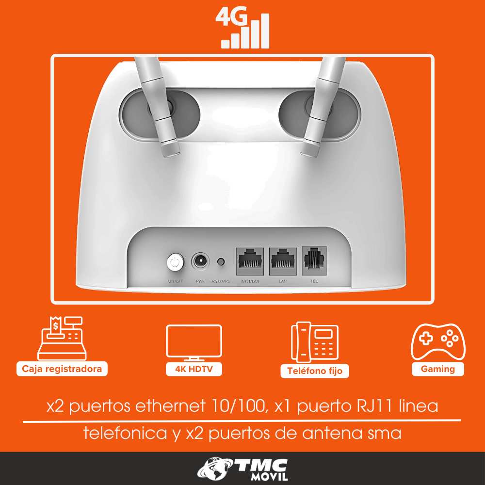 ROUTER 4G, 5G LTE TENDA N300