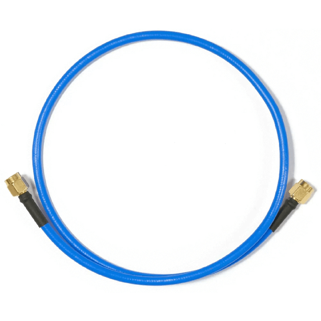 CONECTOR PIGTAIL JUMPER SMA MACHO RP A SMA MACHO RP ON CABLE RG402 CON CUBIERTA AZUL 30 CM