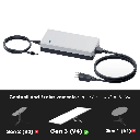 Cargador Starlink Gen 3 (Versión 4 V4) adaptador de CA de 195 W para Starlink, repuesto, cargador de Antena Estandar Starlink V4