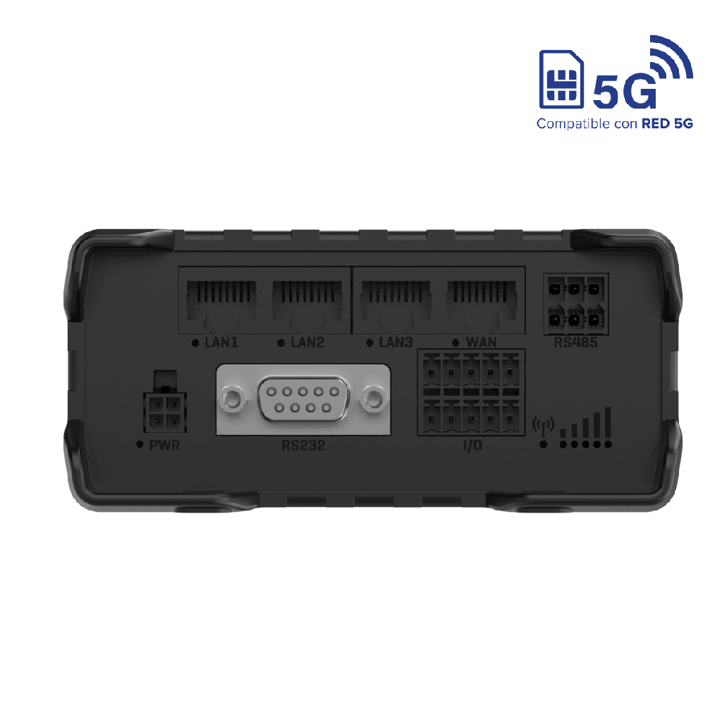 Router 4G/5G Teltonika RUT976 Dual SIM con 4 P. Ethernet y Puerto Serial RS232 RS485 – LTE Cat 4 (Bandas Completas LATAM)