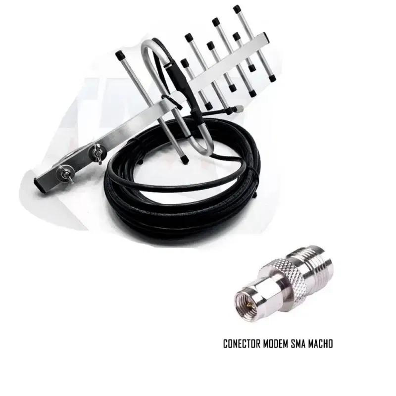 ANTENA AMPLIFICADORA YAGI TASKER 15DB (CABLE RG-6)