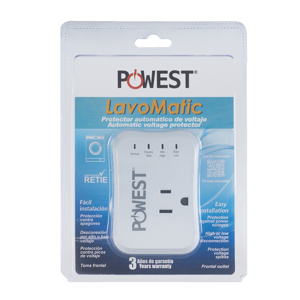 PROTECTOR DE VOLTAJE POWEST 120V REF.LAVOMATIC