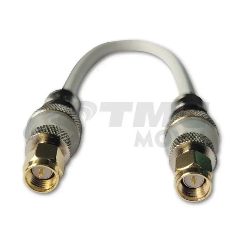 CONECTOR PIGTAIL SMA MACHO A SMA MACHO ( X2 SMA MALE ) CABLE RG-6 27,5CM ULTRA BAJA PERDIDA