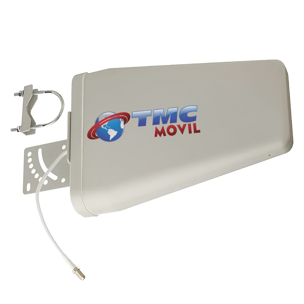 ANTENA YAGI 65DB CUATRIBAND TMC PLUS 9DBI NEW VERSION CONECTOR F HEMBRA 