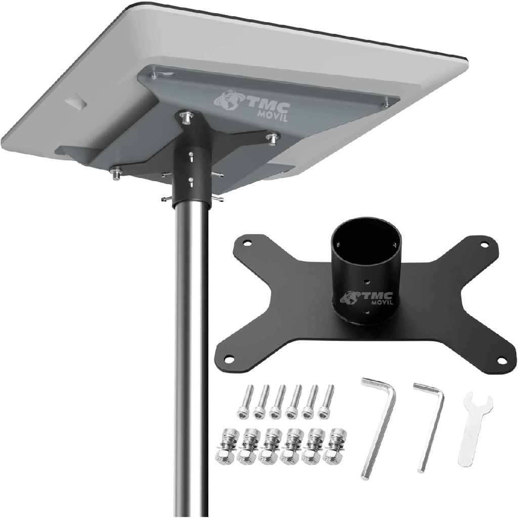 Kit Adaptador Soporte de Tubo para Starlink Flat High Performance con Accesorios