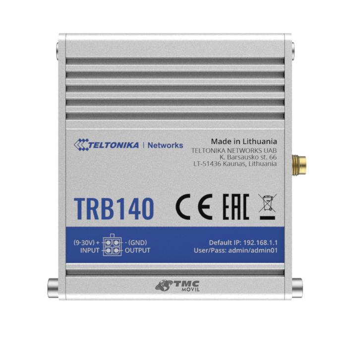 Gateway LTE Industrial TELTONIKA Original TRB140, CAT4, Ethernet 10/100/1000