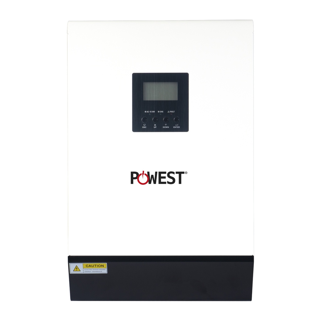 UPS HIBRIDA INVERSOR SOLAR POWEST ALL IN ONE 3KVA ON-GRID AHORRO ENERGÉTICO