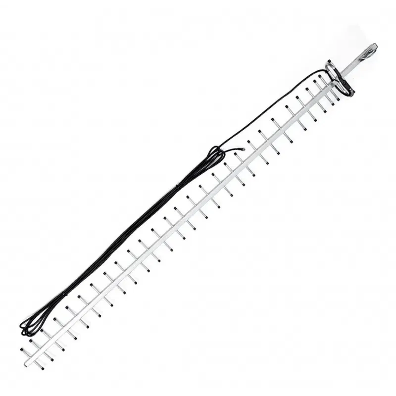 ANTENA YAGI TASKER 40DB + 10M CABLE RG6 PPC BELDEN CONECTOR F