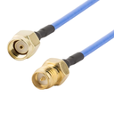 Conector Pigtail Jumper SMA Macho RP A SMA Hembra RP con Cable RG402 Con Cubierta Azul 30 Cm