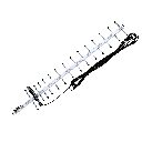 Antena Yagi Amplificadora De Señal 17dB, Frecuencias 698-2100MHz con Cable Marca PPC Belden Certificado de Baja Perdida 10 Metros (Conector F Macho)